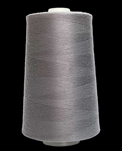 Jutemill Polyester Sewing Embroidery Thread Jumbo Spool Single Needle Threads for Sewing Embroidery Machine Thread Cone (25600 Yard - Gray)