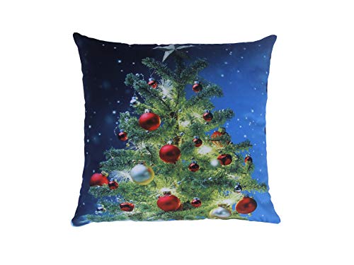 AAYU Christmas Tree Cushion Covers 18 x 18 Inch Velvet Decorative Throw Pillow Covers for Sofa Couch Bed and Home Decor
