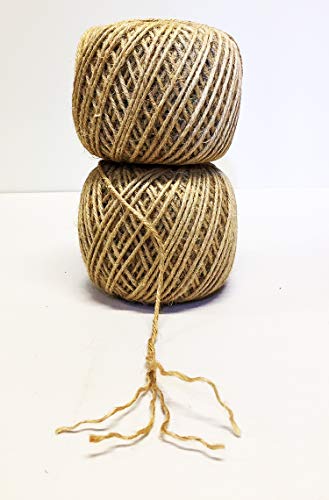 AAYU Jute Twine Ball | 4 Pack | 4 Ply 1360 Feet | Eco-Friendly Natural Rope for DIY, Arts and Crafts, Gift Wrapping, Bundling, Gardening, Packing String