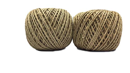 AAYU Jute Twine Ball | 4 Pack | 4 Ply 1360 Feet | Eco-Friendly Natural Rope for DIY, Arts and Crafts, Gift Wrapping, Bundling, Gardening, Packing String