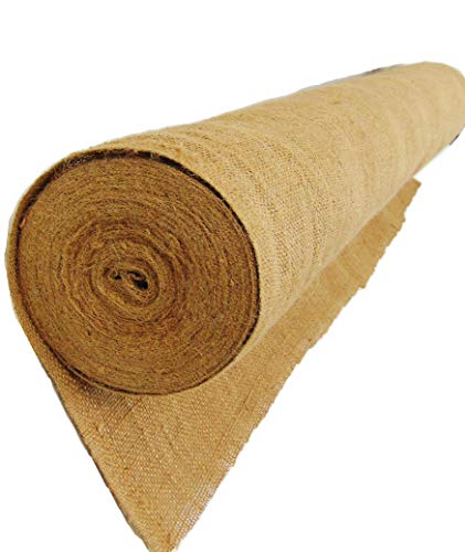 AAYU 40-Inch Wide x 150ft Long, Burlap Fabric Roll 150-ft Long | 40" by 50 Yards (150 ft)| Non- Fraying| Tight Weaved Outdoor Wedding Runners