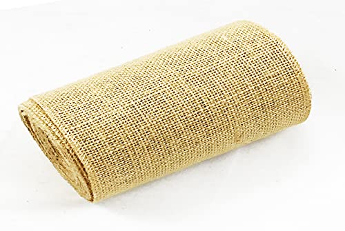 Burlap Ribbon Wired Roll - 6 inch x 10 Yards