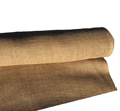 40 inches Wide x 24 feet Long Burlap Roll - Premium Jute Liner | Heavy Duty (7 oz) | Frost Guard Seed Cover for Gardening | Natural Jute-Burlap - 8 yds | Ideal for Erosion Control,Table Runners,Decor