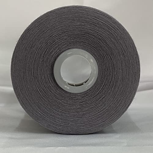 Jutemill Polyester Sewing Embroidery Thread Jumbo Spool Single Needle Threads for Sewing Embroidery Machine Thread Cone (25600 Yard - Gray)