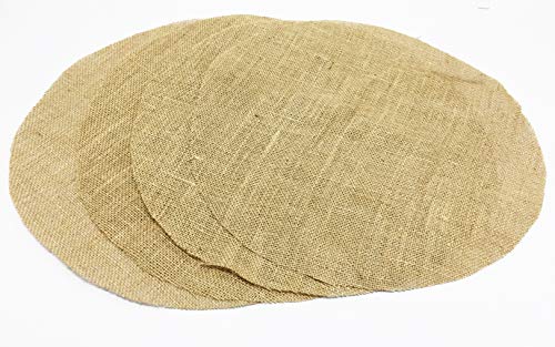 Burlap Inspired Round Placemats