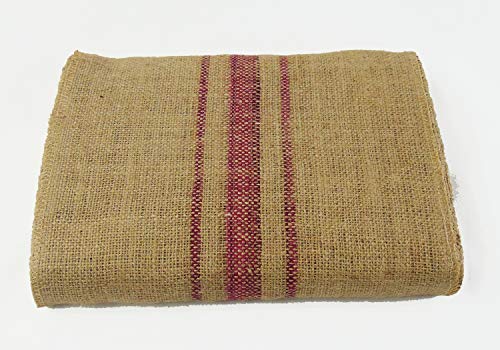 Natural Burlap Runner Roll for Wedding Decorations | Natural Jute Table Runner Roll - Magenta