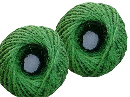 Green Natural Jute Twine Ball | Jute Burlap Garden Strings | Gardening Twines - Buy Jute Rope Ball for Craft 