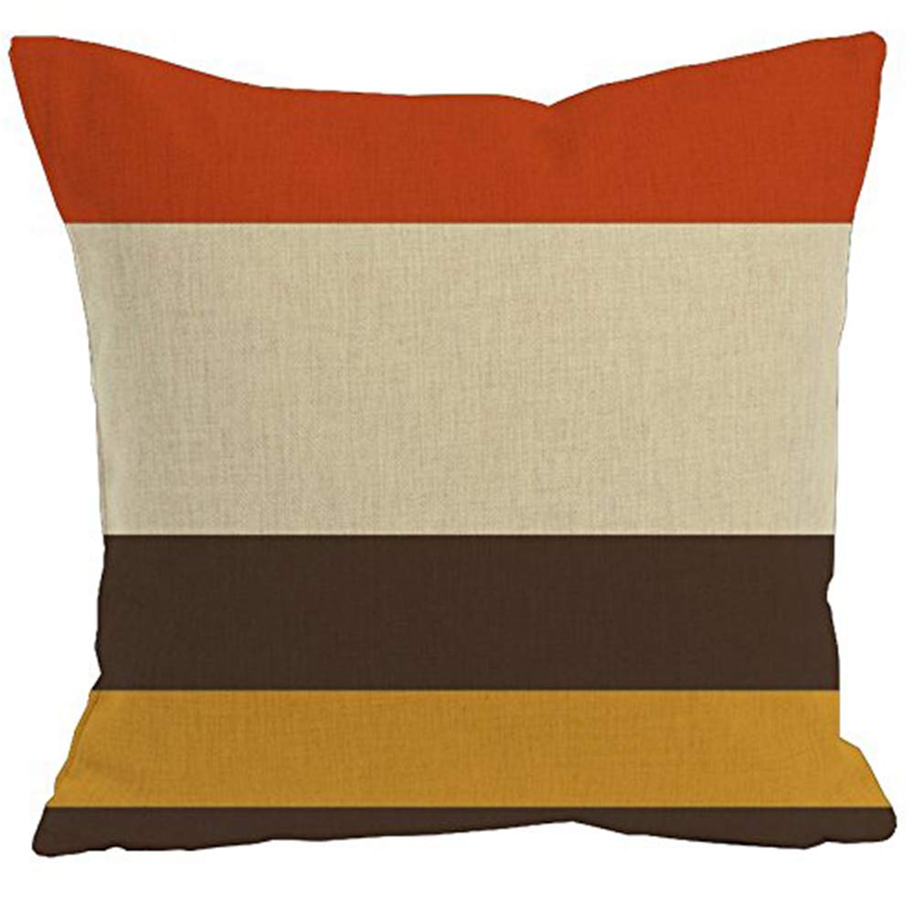 AAYU Striped Decorative Throw Pillow Covers 20 x 20 Inch Set of 2 Linen Cushion Covers for Couch Sofa Bed Home Decor