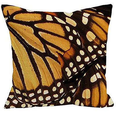 AAYU Butterfly Decorative Throw Pillow Covers 20 x 20 Inch Set of 2 Linen Cushion Covers for Couch Sofa Bed Home Decor
