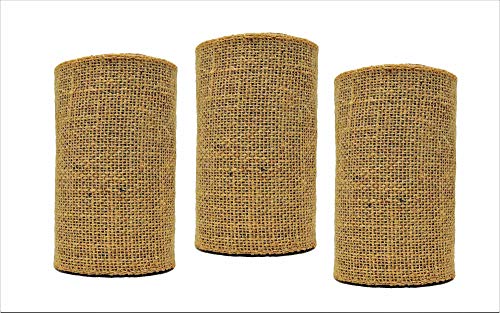 Natural Burlap Ribbon Roll | Jute Ribbon for DIY | Natural Multicolor Jute Burlap Ribbon