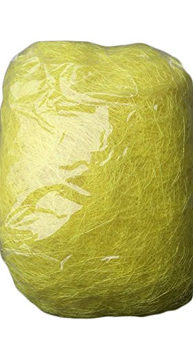 AAYU Sisal Fiber Natural Premium Quality Yellow Colored 8 oz per Bag DIY Project and Basket Decoration