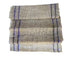 Burlap Table Runner with Blue Stripes | Burlap Table Runner Roll | Burlap Wedding Table Decor