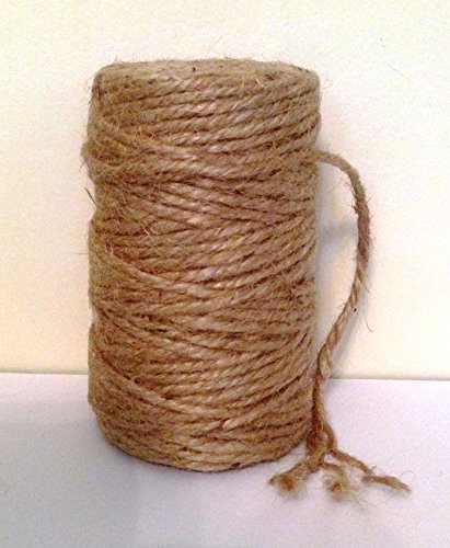 AAYU Natural Jute Garden Twine 3 Ply 100 Feet Eco-Friendly Jute Rope for Arts and Crafts DIY Packaging Gift Wrap Decorations Gardening