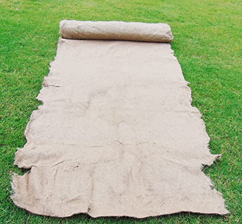 Jute Erosion Control Garden Blanket, 48 X 30feet Jute-Burlap Felt Nonwoven