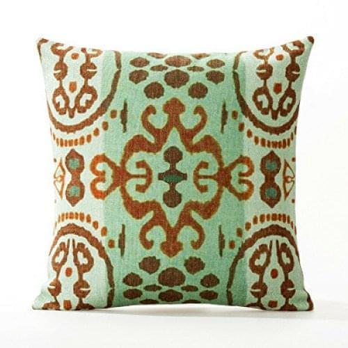 AAYU Pillow Covers | 18 X 18 Inch | 45 X 45 cm | 4 Piece Set | Decorative Pillow Cushion Covers for Sofa and Bedroom | Feathers Pattern Printed on Both Sides