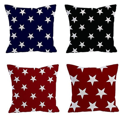 AAYU Decorative Throw Pillow Covers Star 20" | Double Side HD Printing | High GSM Fabric | Square Throw Pillow Cushion Case for Living Room Sofa Couch Bedroom Car | 20 x 20 Inch 50 x 50 cm | Set of 4