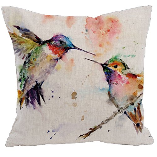 AAYU Decorative Large Pillow Covers Bird | Double Side HD Printing | High GSM Fabric | Square Throw Pillow Cushion Case for Living Room Sofa Couch Bedroom Car | 20 x 20 Inch 50 x 50 cm | Set of 4