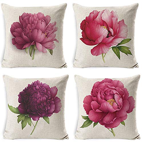 Throw Pillow Covers | Pink Rose - Decorative pillow Covers | Cushion Covers for Couch Sofa and bed