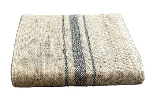 Burlap Striped Table Runner 12 Inch x 10 | Brand Premium Burlap Table Runner | Natural Jute Table Runner - Green