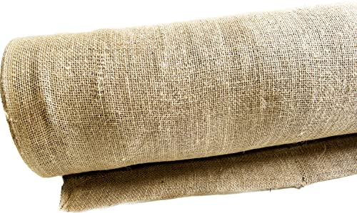 Jutemill Untreated Natural Burlap, 40 Inches by 150 feet Medium Weight Burlap-Fabric
