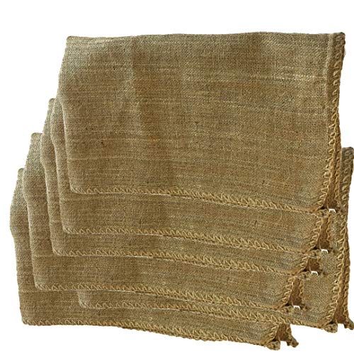 6 Pack Premium Large Burlap sack Bags | 6 Piece Set 24 x 40 inch | New Coffee Bag | Potato Bag | Sack Race | Seed Preserve Sack | Eco-friendly, Natural Jute Product | Made by10 Ounce Burlap Fabric (6)