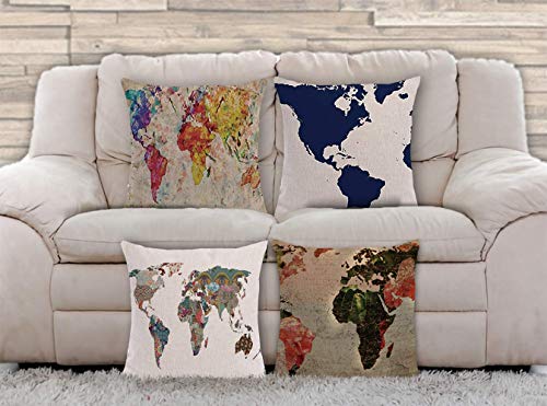 AAYU Decorative Throw Pillow Covers 20 inch | Double Side HD Printing | High GSM Fabric | Square Throw Pillow Cushion Case for Living Room Sofa Couch Bedroom Car | 20 x 20 Inch 50 x 50 cm | Set of 4