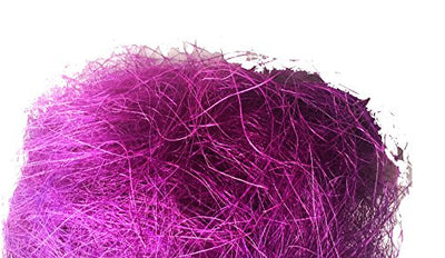AAYU Sisal Fiber Natural Premium Quality Purple Colored 8 oz per Bag DIY Project and Basket Decoration