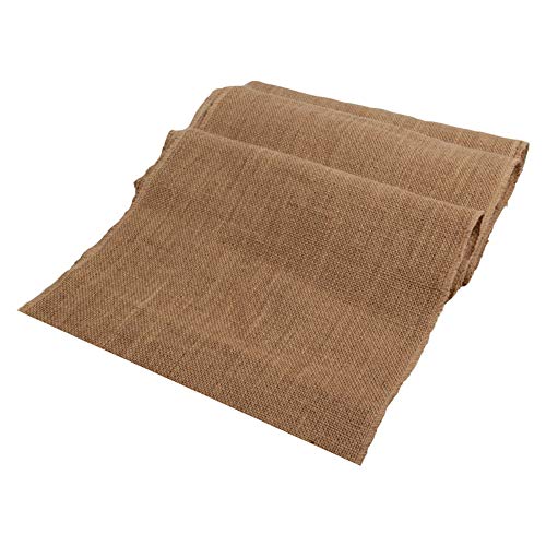 AAYU 14 Inch Wide Burlap Table Runner 18 feet Long (14 Inch X 216 inch)