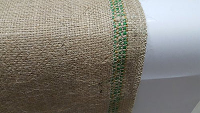 AAYU Burlap Green Striped Table Runner 12" x 10 Yards I Pack of 3 I Organic Jute Fabric Runner for Home Party Events Wedding Decorations