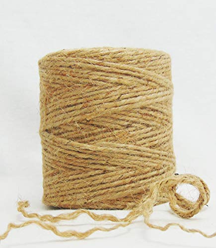 AAYU Natural Jute Twine 400 Feet 3Ply Strings Rope for Arts and Crafts DIY Packaging Gift Wrap Decorations Gardening