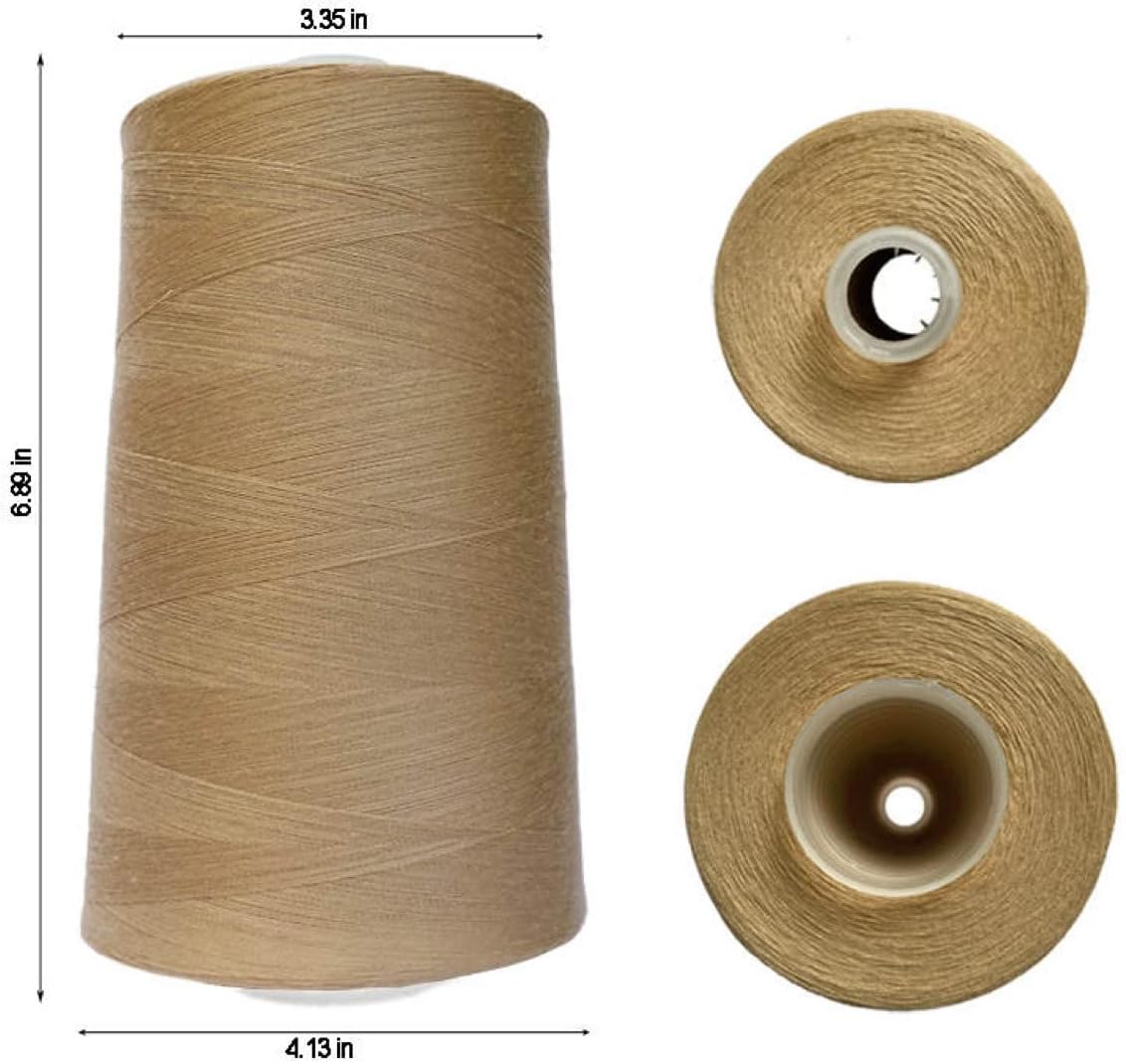 Jutemill 22000 Yards Huge Cone of Invisible Nylon Sewing Thread for Overlock Machine All Purpose Nylon Thread Cone Jumbo Spool Transparent Thread (22000 Yard)