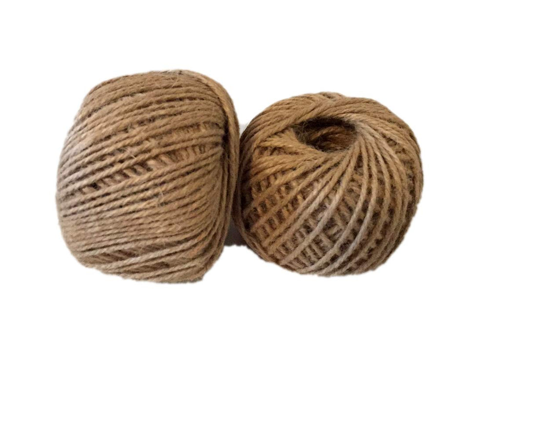 2 Pack - rustic brown Jute twine ball