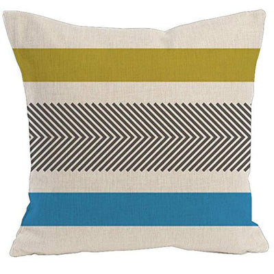 AAYU Striped Decorative Throw Pillow Covers 20 x 20 Inch Set of 2 Linen Cushion Covers for Couch Sofa Bed Home Decor
