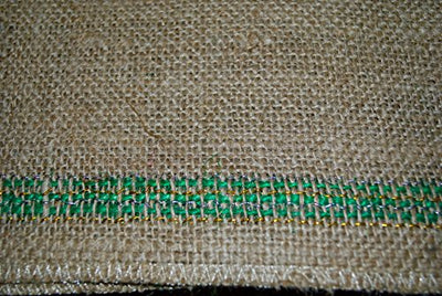 Burlap Green Striped Table Runner 12 inch x 10 Yards | Burlap Table Cover | Jute Table Toppers | Organic Jute Fabric Runner for decoration