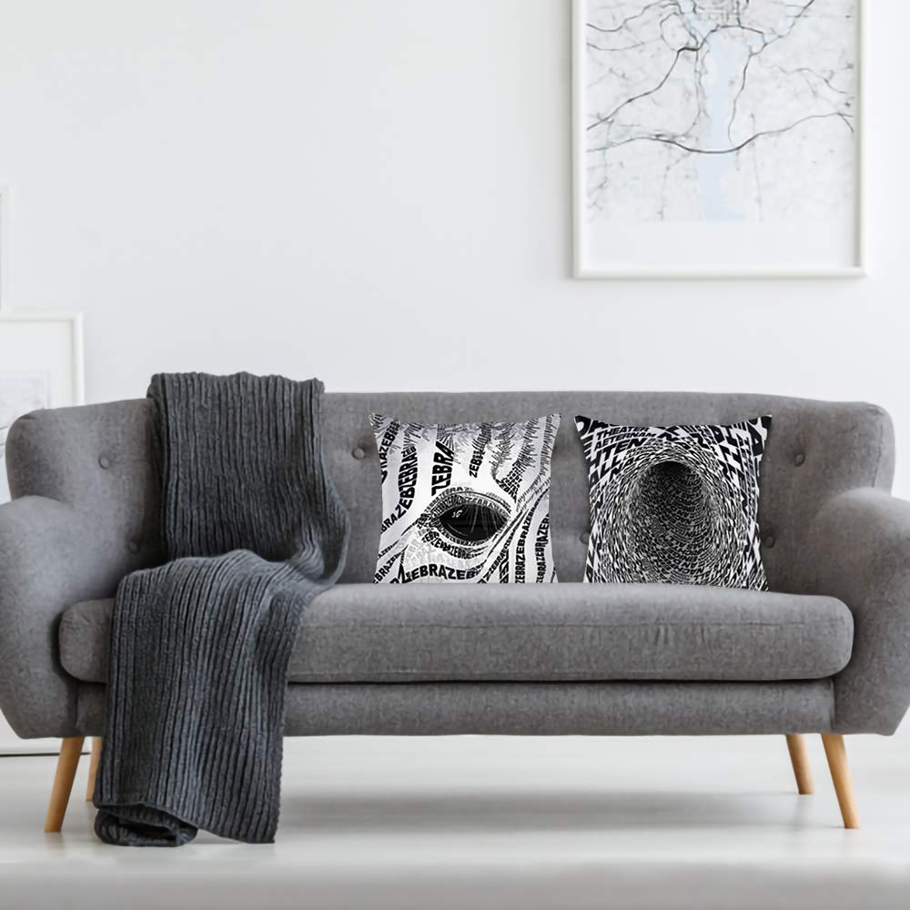 8 x 18 Inch Set of 2 Linen Cushion Covers