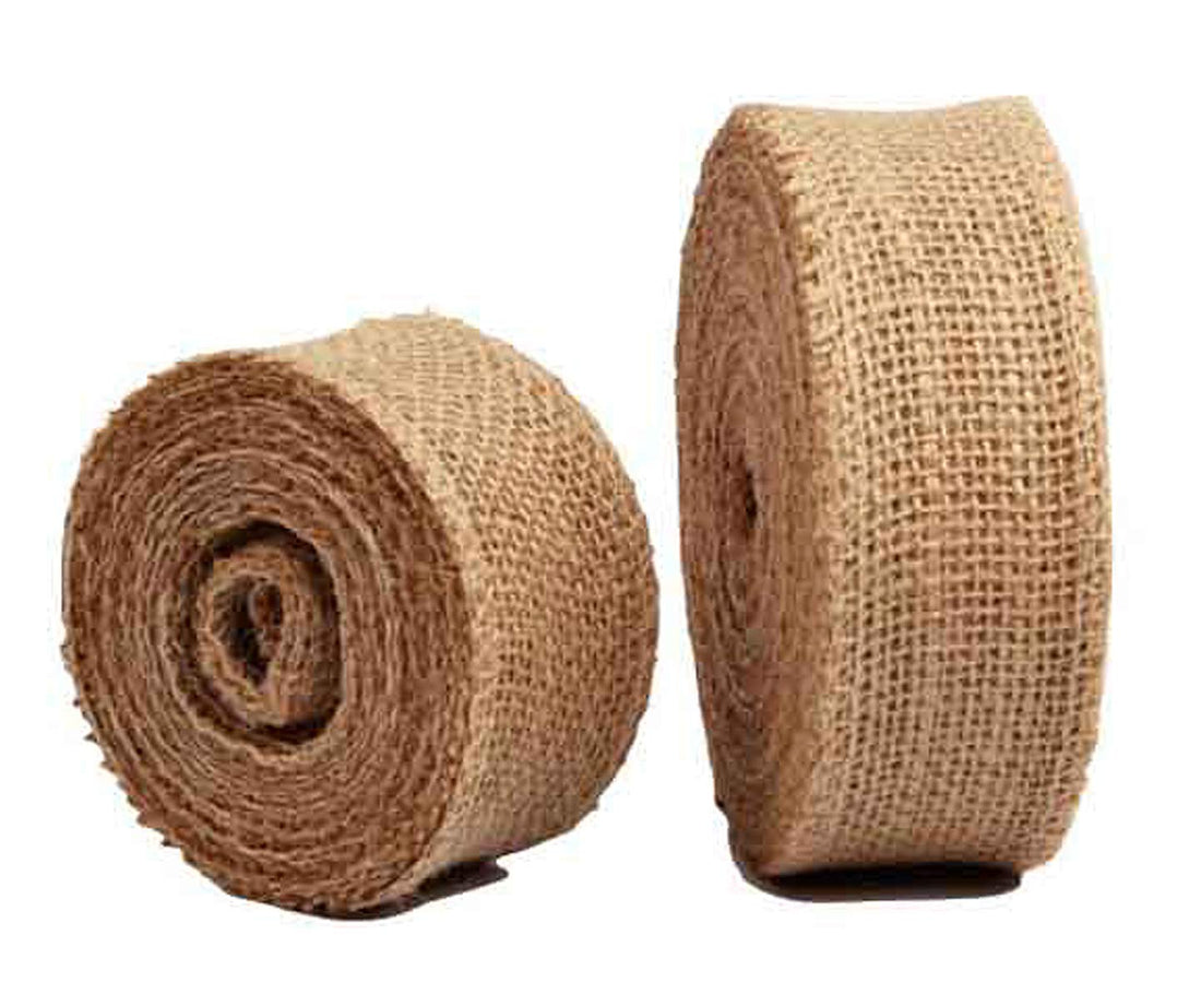 Burlap Roll Jute | Jute Ribbon Roll | Natural Jute Burlap Ribbon Roll for Craft Decoration