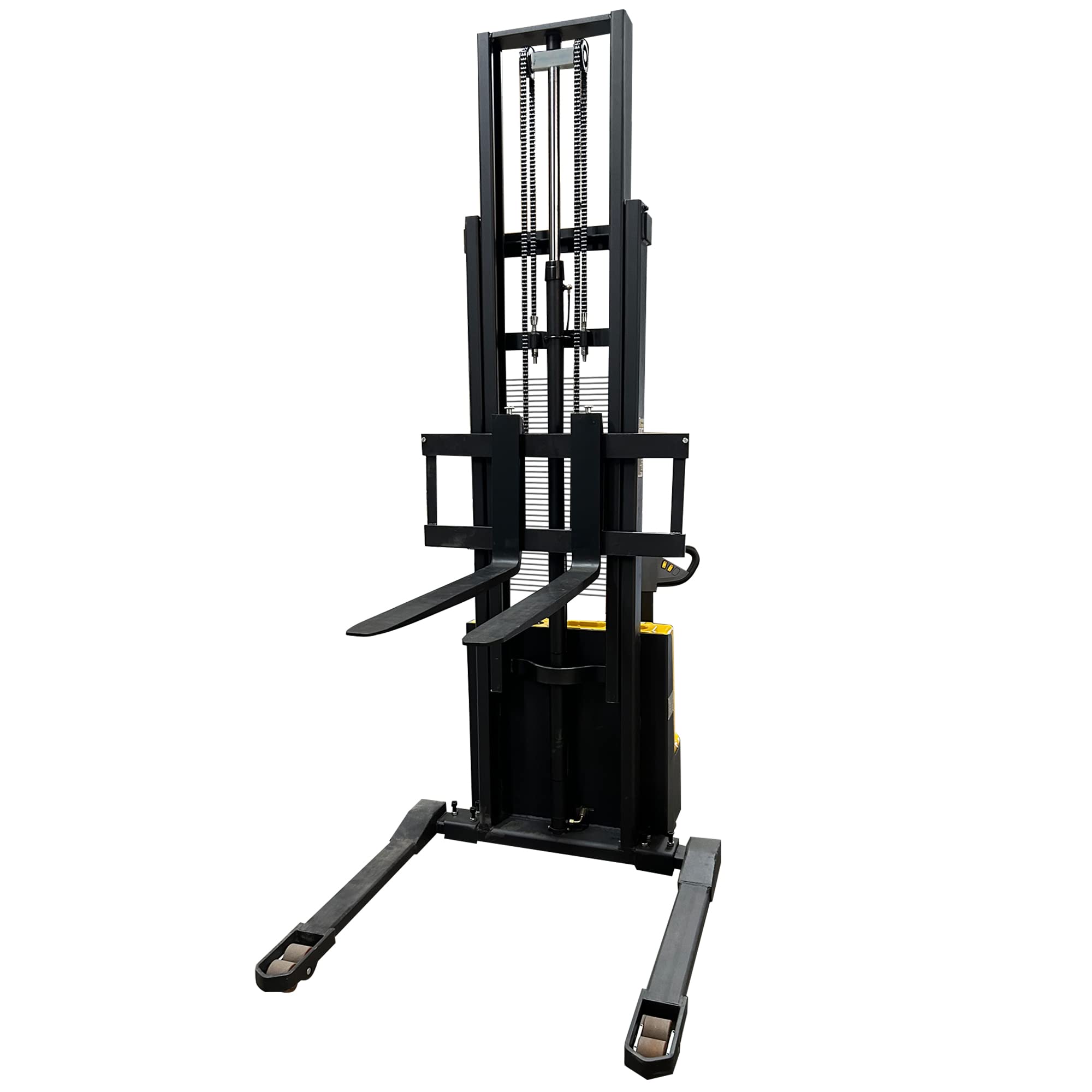 Fully Electric Power Drive Pallet Stacker with Straddle Legs 3300 lbs 138&quot; Lift