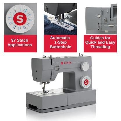 Singer 4423 Heavy Duty Sewing Machine,Grey