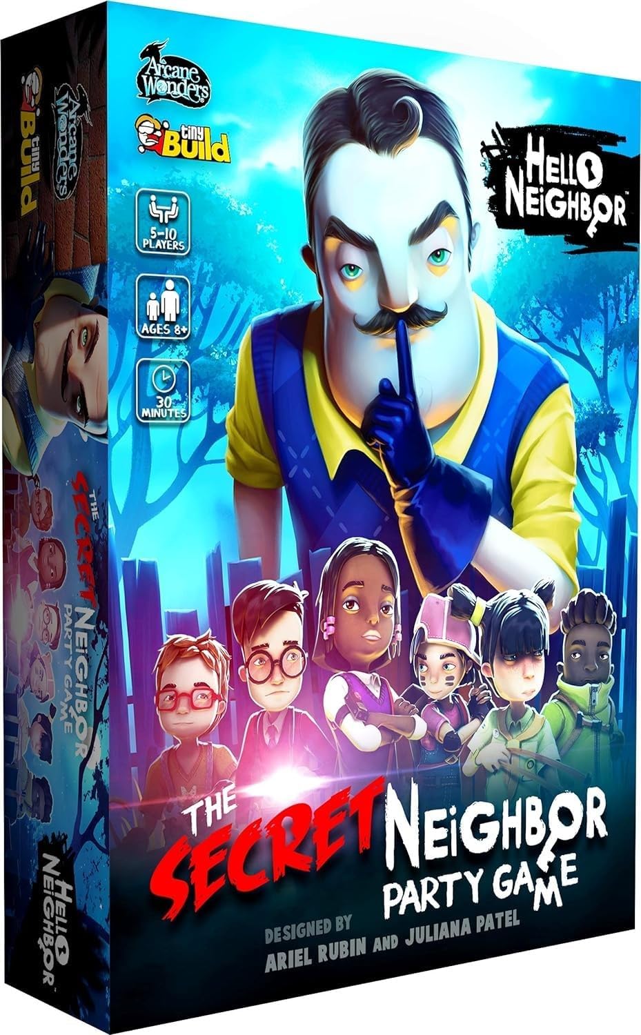 Arcane Wonders Hello Neighbor The Secret Neighbor Party Game, Blue