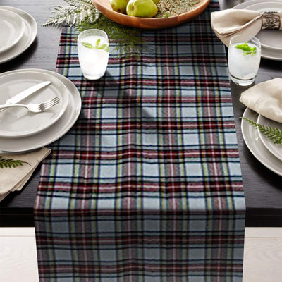 AAYU Tartan Plaid Table Runner 14 x 108 Inch Red White Black Scottish Plaid Table Runner for Everyday Party Wedding Table Settings