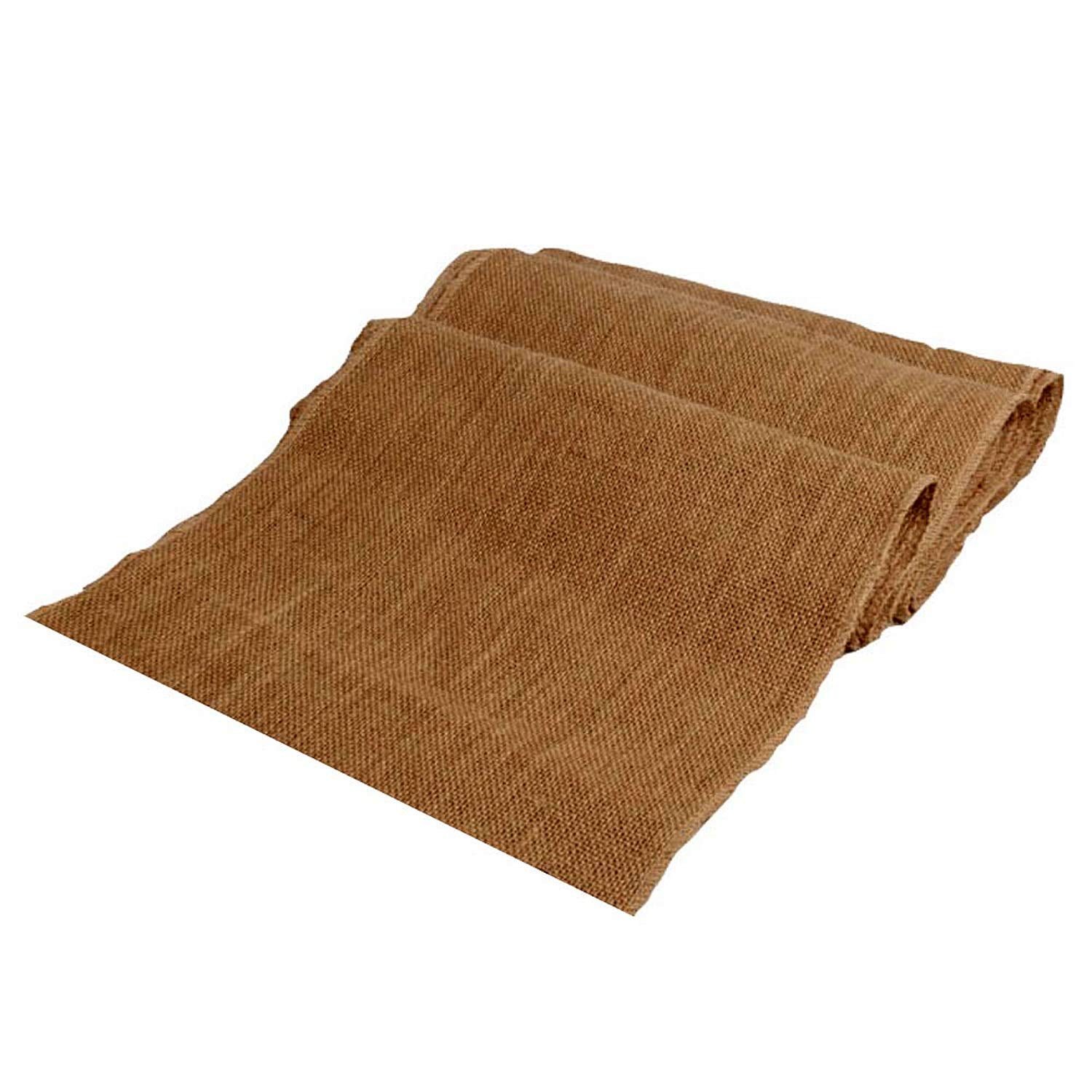 AAYU 14 Inch Wide Burlap Runners, 6ft to 60ft Burlap placemat s 14 x 16 Inch 6 Pack (14 inch X 108 inch)