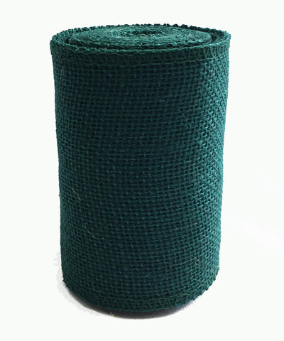 AAYU Natural Burlap Ribbon Rolls 5 Inches x 5 Yards Green Jute Ribbon for Crafts Gift Wrapping Wedding