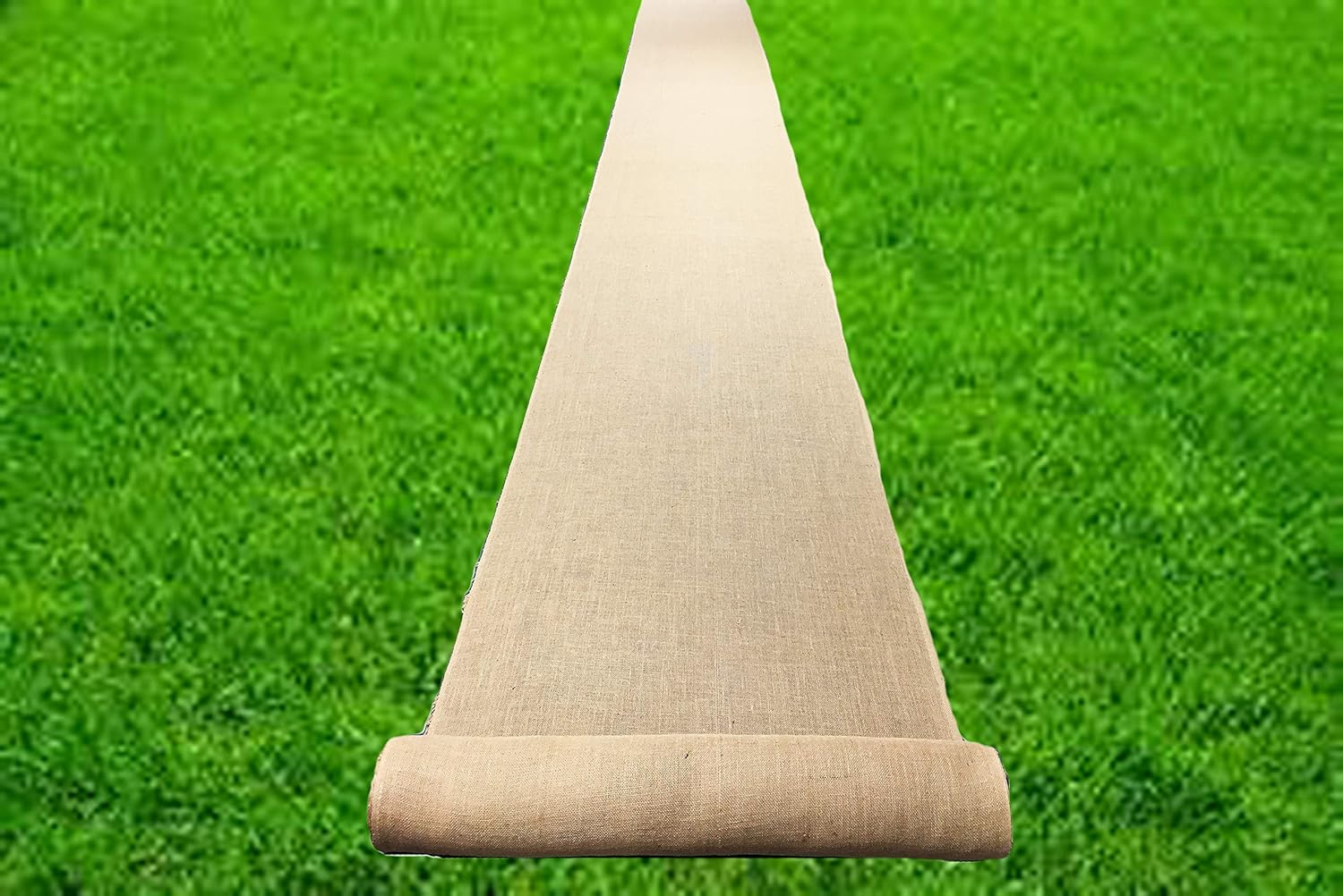 36-Inch Wide x 150 feet Long, Burlap Fabric Roll | Outdoor Wedding Aisle