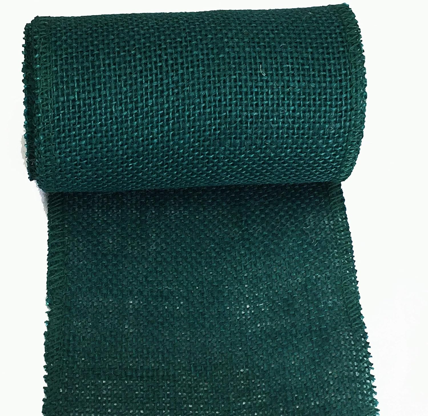 Burlap Ribbon Roll Jute Green