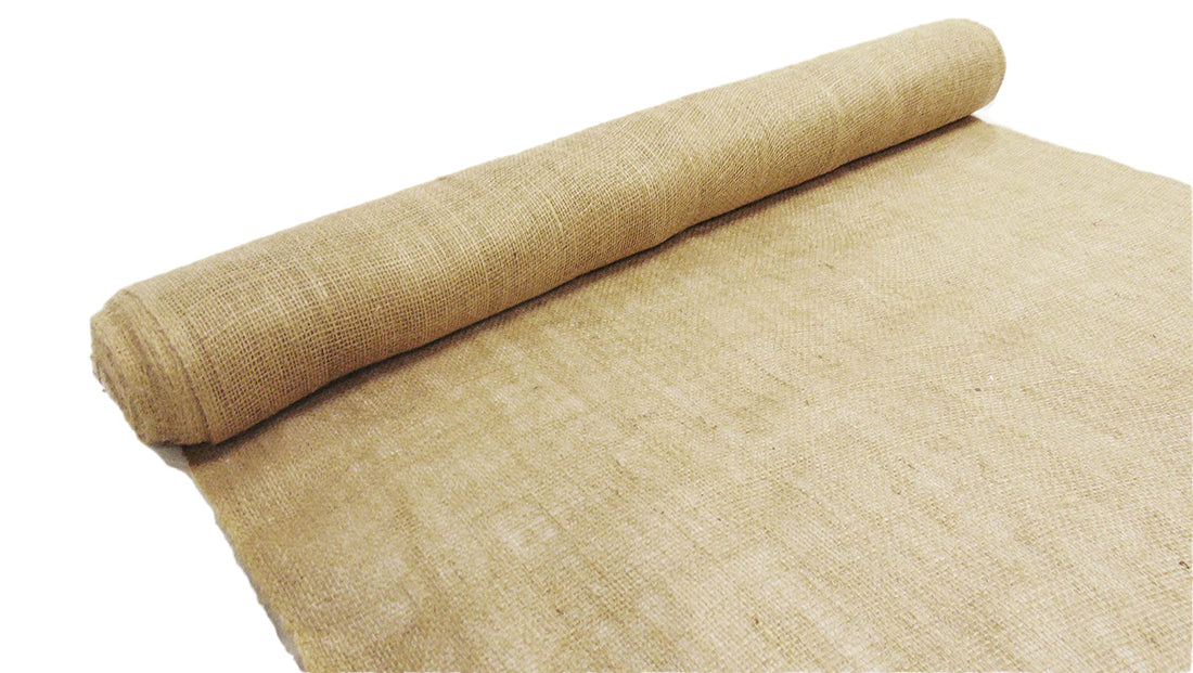 AAYU Natural Burlap Fabric Roll 36 Inch x 16 Yards Disposable Jute Burlap Planter Liner Weed Barrier Biodegradable Garden Fabric Heavy 7oz