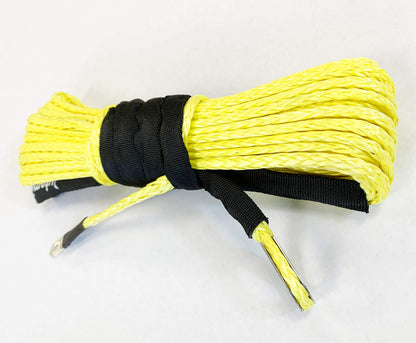 Boat Ramsey Synthetic Winch Rope - Yellow | Winch Line Cable for Off Road ATV/UTV, SUV, Truck