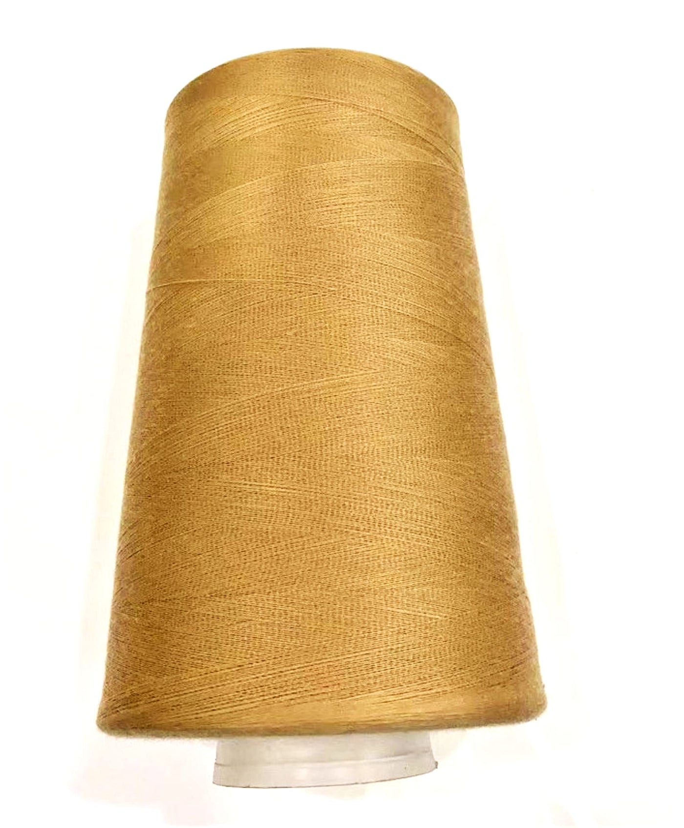 Jumbo Spool of Polyester Textured Sewing Thread fine Count for Serger / Overlock Machine 60/2 – 0.1mm Jumbo Spool Total Length : 25632 Yard. Weight: 1.1 Lbs
