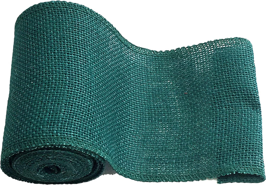 Premium Green 5" Burlap Ribbon Rolls