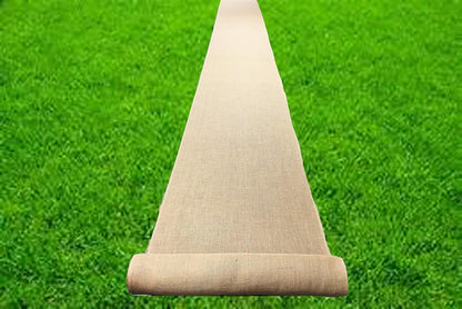 AAYU Brand Premium Burlap Fabric 60ft | 40 inch x 60 feet DIY Burlap-Fabric Weed Barrier Landscape Cloth Plain Garden Planter Signs Eco-Friendly, Jute Wedding Aisle Runner Roll