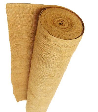 Jutemill 36-Inch Wide x 150ft Long, Burlap Fabric Roll | 36" by 50 Yards (150 ft)| Non- Fraying| Wide and Tight Weaved Outdoor Wedding isle Runners
